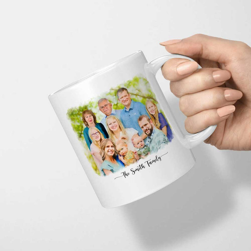 Family Photo Portrait Mug